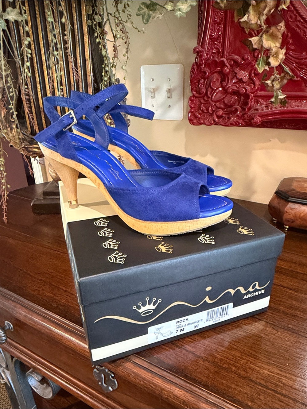 Nina rock blue shoe size 7